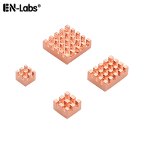 Radiator miedziany Radiator malinowy, Mini PC Raspberry Pi 4 3 2 1 Model B A Plus procesor pamięci RAM Lan Chip Radiator chłodzenie 1